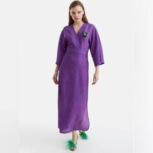 Nocturne kimono purple dress Medium